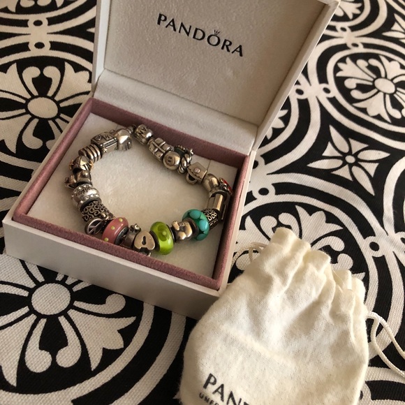 Pandora Jewelry - Pandora Bracelet with Authentic Charms